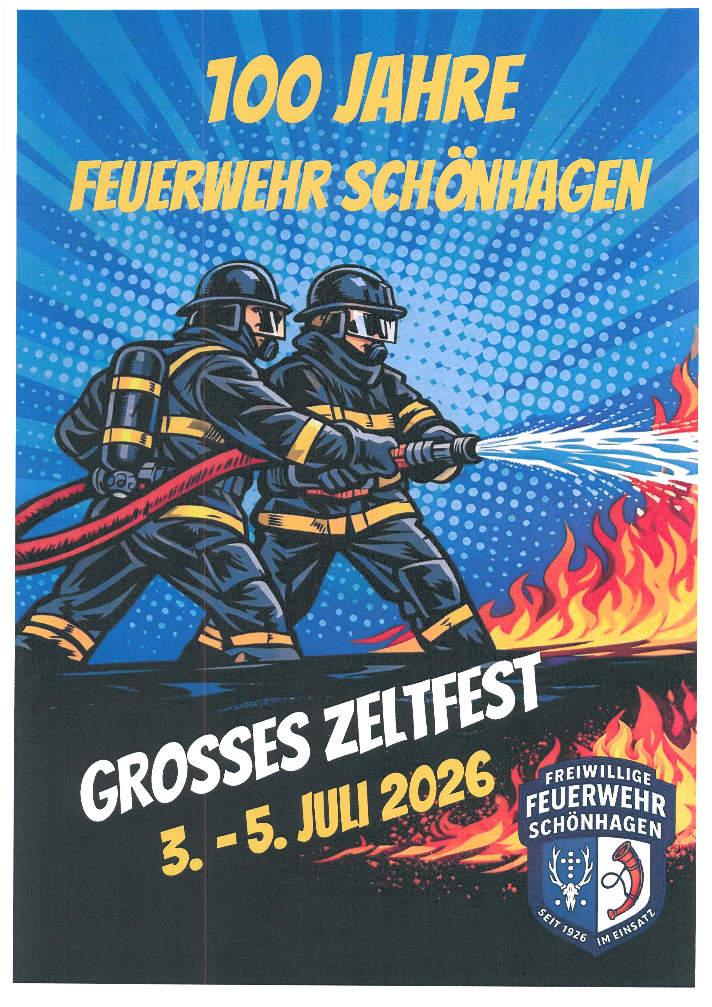100 Jahre Feuerwehr Schönhagen - großes Zeltfest